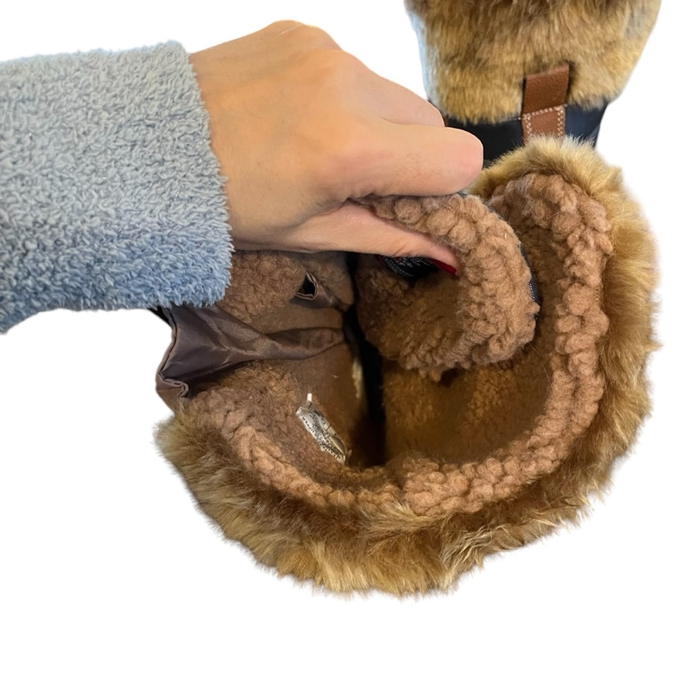 NWOT Pajar Canada waterproof leather textile faux fur sherpa lined boots 8 8.5 - Picture 11 of 14